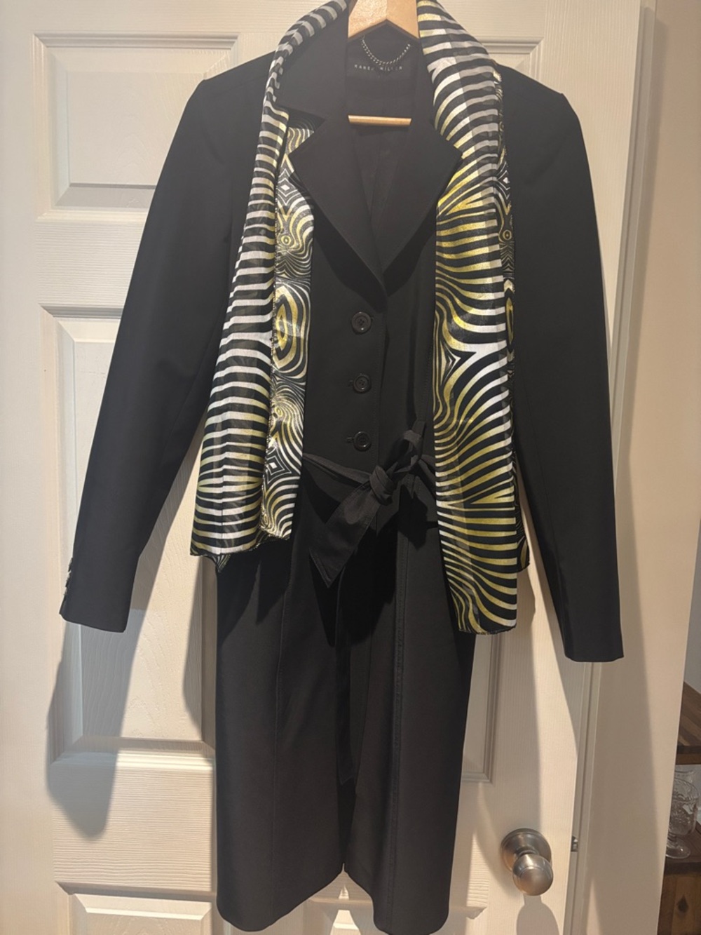 37. Karen Millen Black Trench